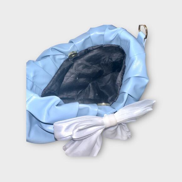 Blue Purse with Large Bow - Picture 3 of 6